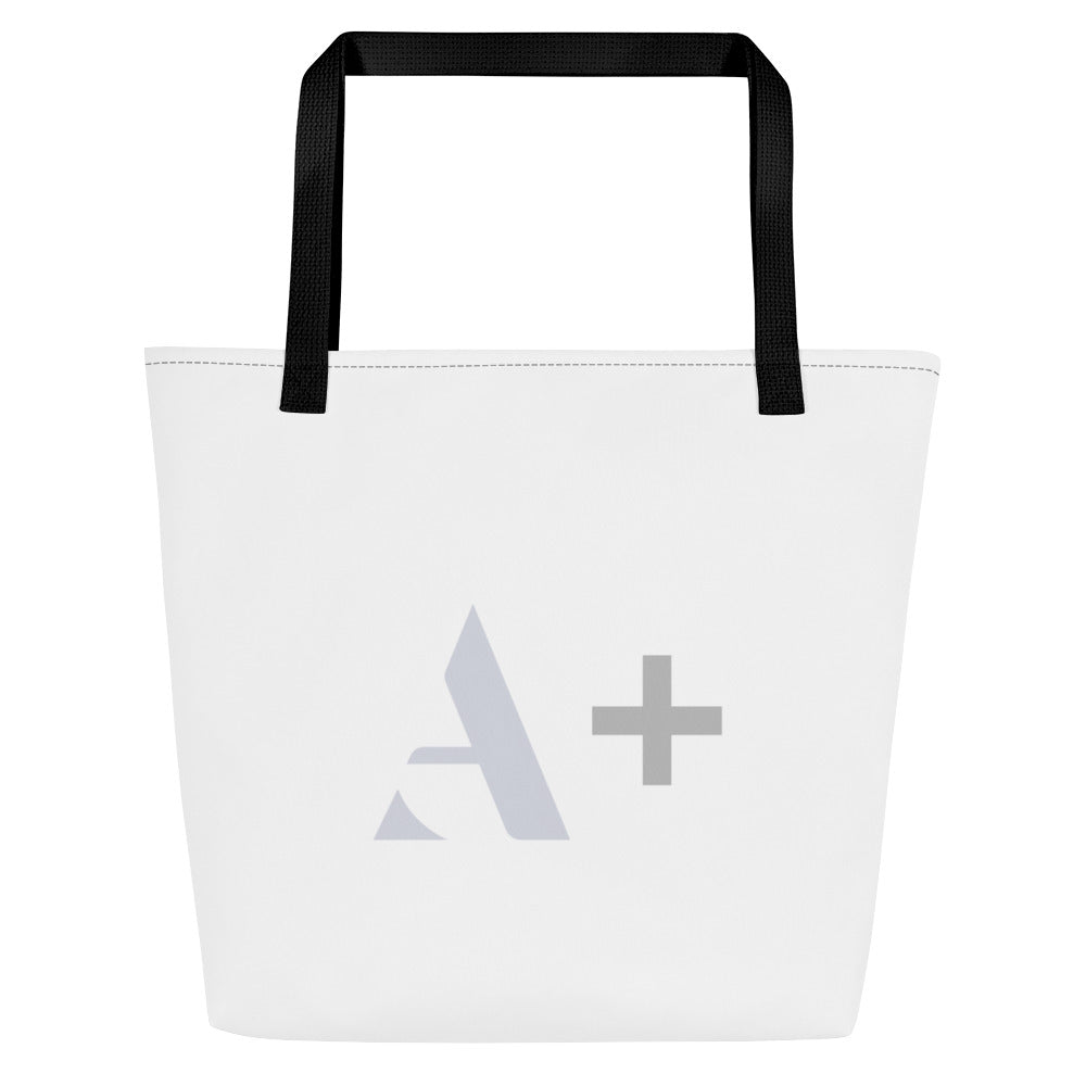 Amenity A+ All-Over Print Large Tote Bag